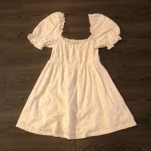 Like New - White Lace Babydoll Dress